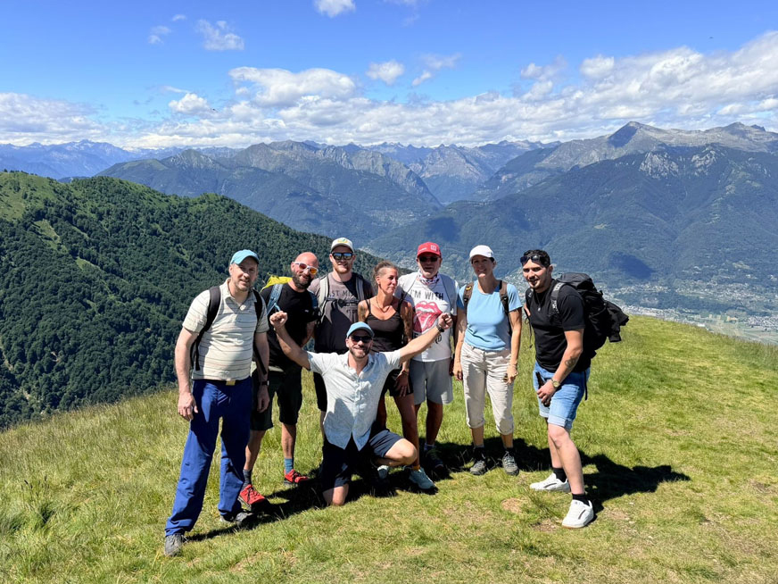 Unser Team auf Höhenflug im Tessin